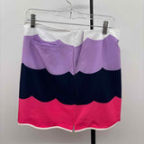 Golftini Women's Size 2 Multi-Color Color Block Skirt