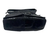 HOBO INT Black Leather Pocketed EXPLORER Shoulder / Crossbody Purse