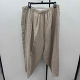Flax Women's Size 18 Tan Textured Capris