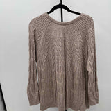Lane Bryant Women's Size 2X Mocha Textured Sweater
