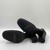 Christian Siriano Women's Shoe Size 7 Black Embossed Heels