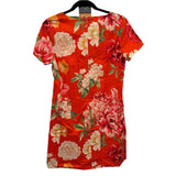 Neiman Marcus Women's Size 2 Orange Floral Dress