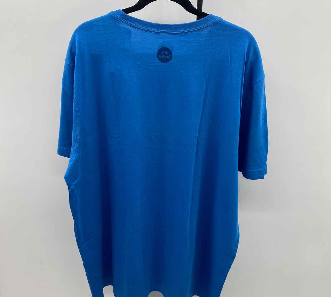 Life Is Good Men's Size XXL Blue  Dock Jump New with Tags T-shirt