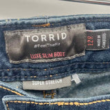 Torrid Women's Size 12 Blue Solid Jeans