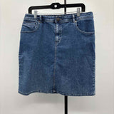 Chico's Women's Size 10 Blue Solid Skirt