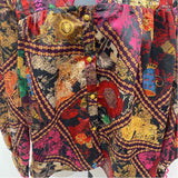Alden Adair Women's Size S Multi-Color Patchwork Long Sleeve Shirt