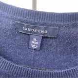 Lands End Women's Size XL Navy Solid Sweater
