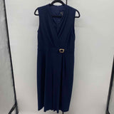 Jessica Howard Women's Size 14P Navy Solid Jumper