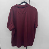 Van Heusen Men's Size XXL Maroon Ribbed Short Sleeve Shirt