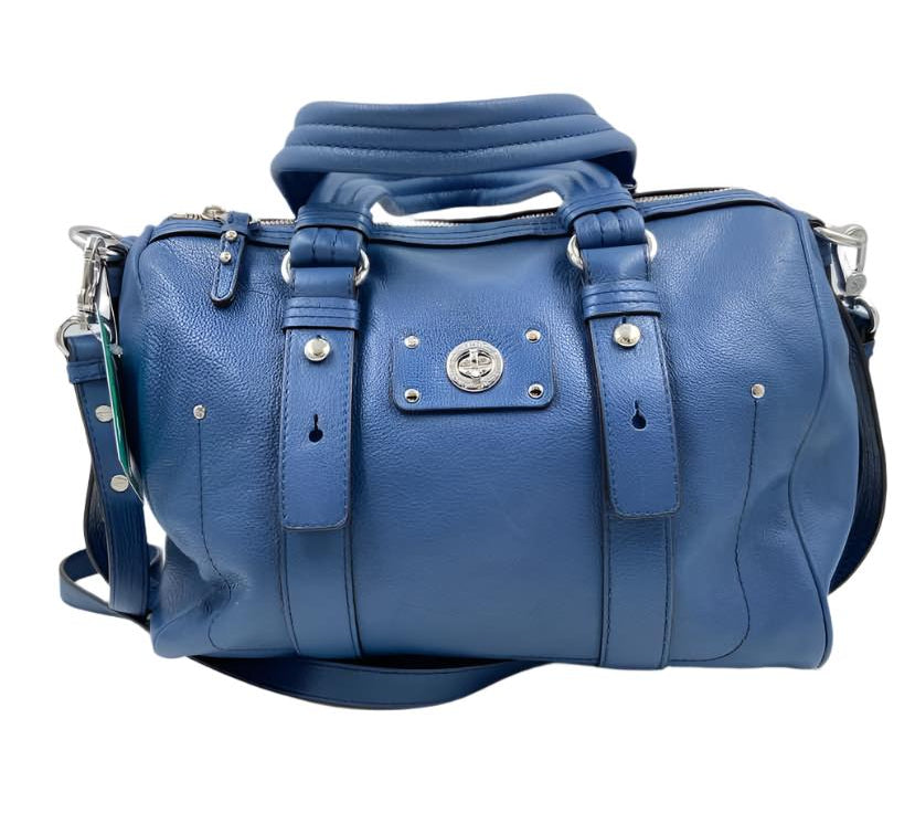 MARC by MARC JACOBS Blue Leather TOTALLY TURNLOCK SHIFTY Handled Duffel Purse w/Crossbody