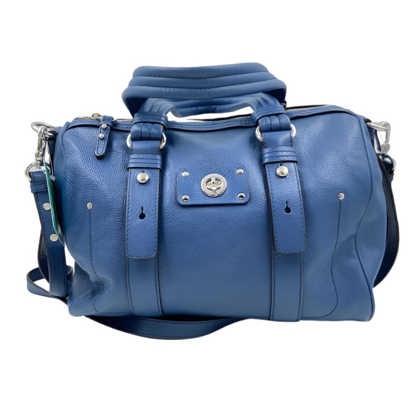 MARC by MARC JACOBS Blue Leather TOTALLY TURNLOCK SHIFTY Handled Duffel Purse w/Crossbody