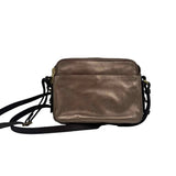 FOSSIL Rose Gold PIPER TOASTER Metallic Leather Crossbody Purse