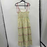 Lost + Wander Women's Size L Green Floral Dress
