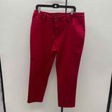 Chico's Women's Size 16P Red Solid Jeans
