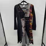 Parsley & Sage Women's Size S Black Abstract Jacket