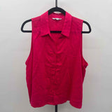 Ophelia Roe Women's Size 1X Fuschia Solid Sleeveless Shirt