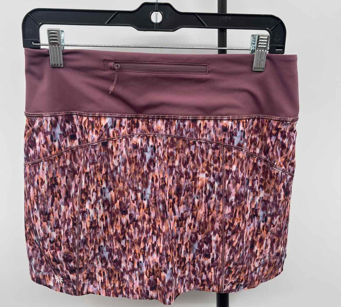 Athleta Women's Size 6 Wine Abstract Skirt