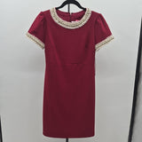 Betsey Johnson Women's Size 2 Red Beaded Dress