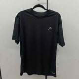 Head Men's Size M Black Solid Short Sleeve Shirt