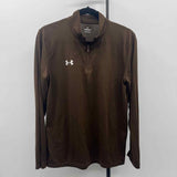 Under Armour Men's Size S Brown Solid Long Sleeve Shirt