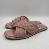 Michael Kors Women's Shoe Size 9.5 Pink Embossed Sandals