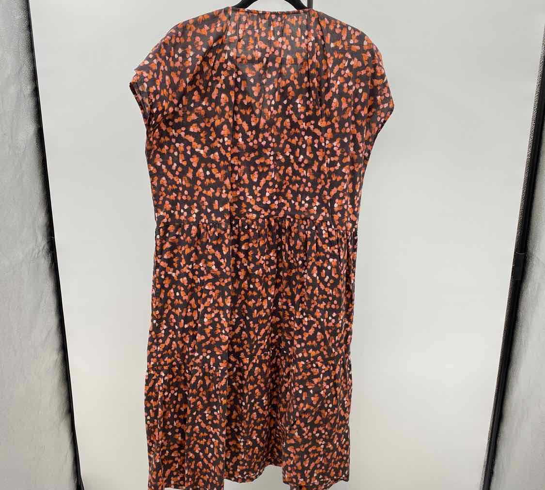 calme Women's Size 14 Brown Spotted Dress