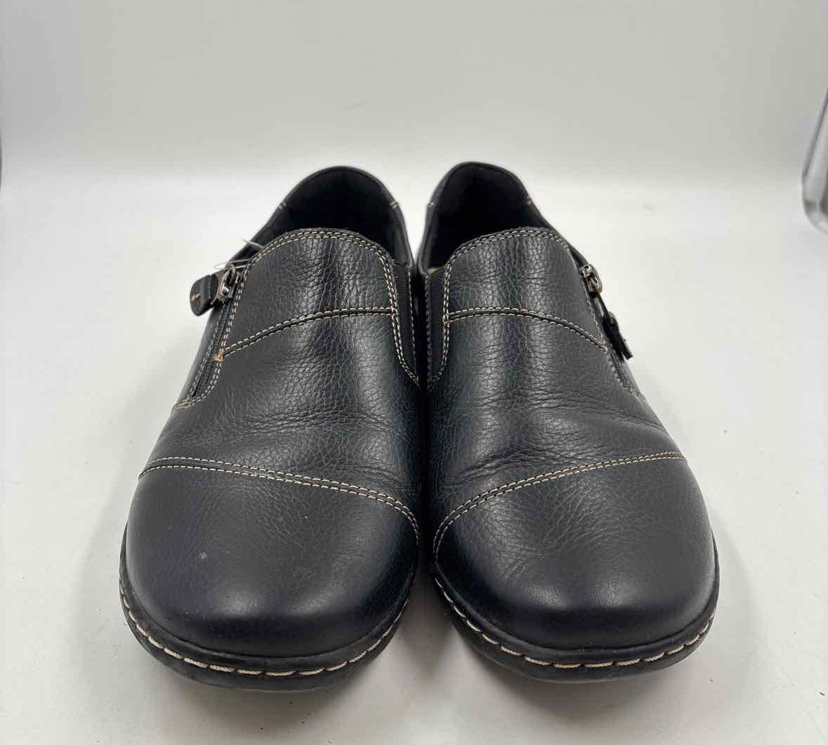 Clarks Women's Shoe Size 9 Black Solid Loafers