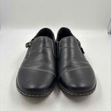 Clarks Women's Shoe Size 9 Black Solid Loafers