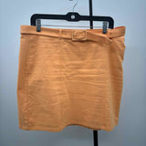 Loft Women's Size 12 Orange Solid Skirt