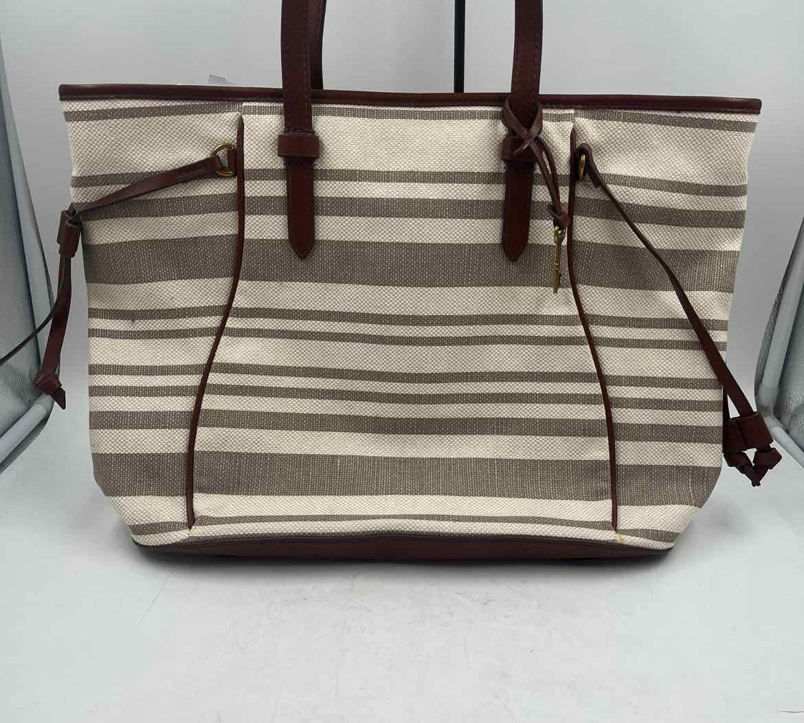 Fossil Women's Natural Luxe Stripe Purse