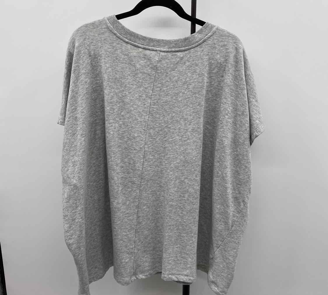 LIVI active Women's Size 14/16 Gray Heathered Short Sleeve Shirt