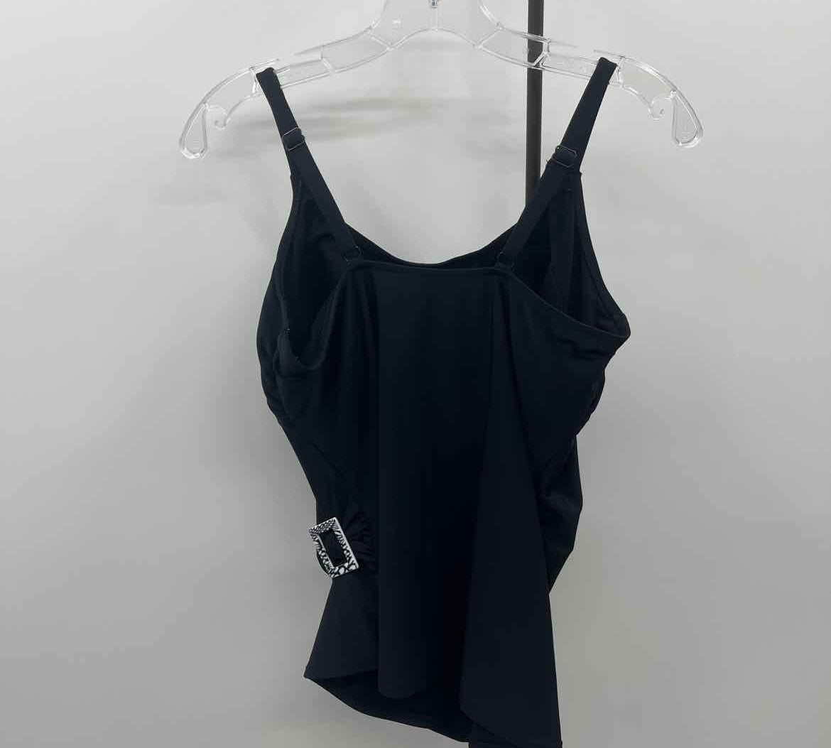 Christina Women's Size 14 Black Solid Swimsuit - Separate