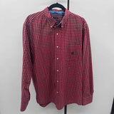Chaps Men's Size XL Red Plaid Long Sleeve Shirt