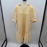 Jude Connally Women's Size 16 Yellow Eyelet Dress