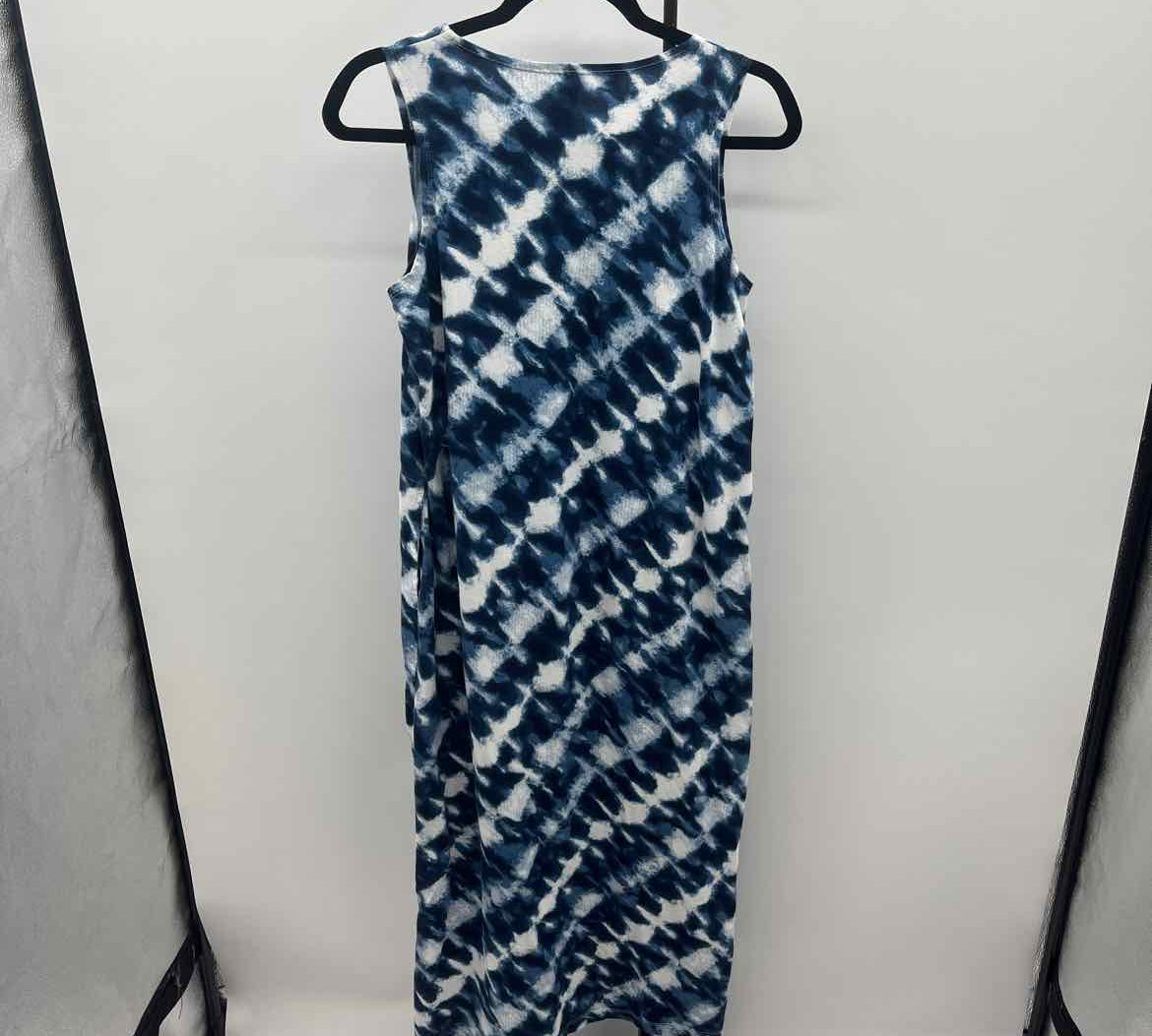 Lands End Women's Size 6 Navy Tie Dye Dress