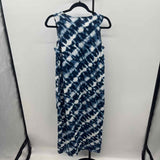 Lands End Women's Size 6 Navy Tie Dye Dress