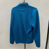 J Crew Men's Size M Turquoise Ribbed Long Sleeve Shirt