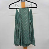 Loft Women's Size L Green Floral Tank