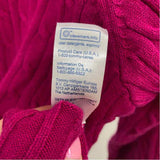 Tommy Hilfiger Women's Size XXL Magenta Cable Knit Sweater
