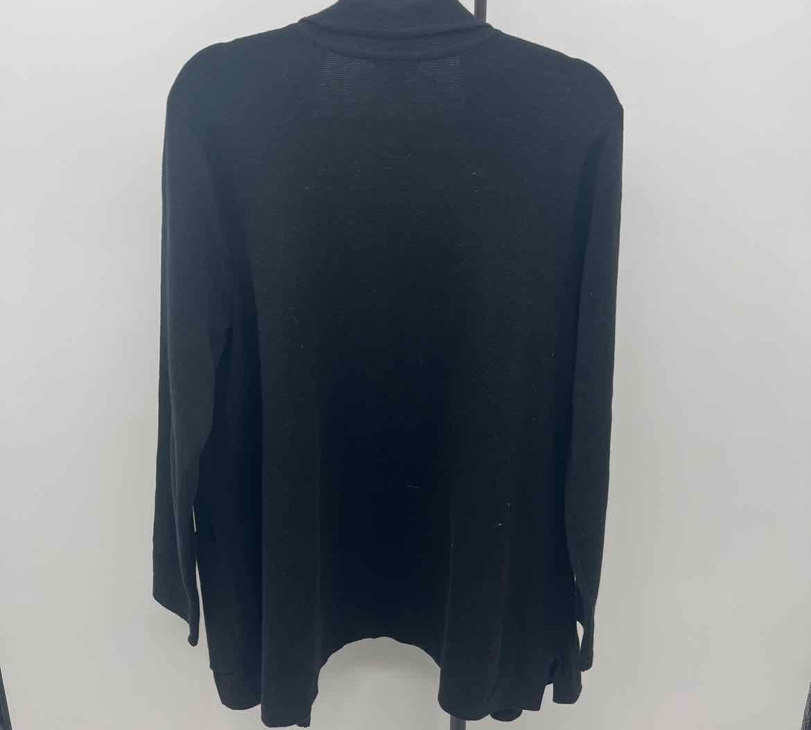 JJill Women's Size L Black Solid Cardigan