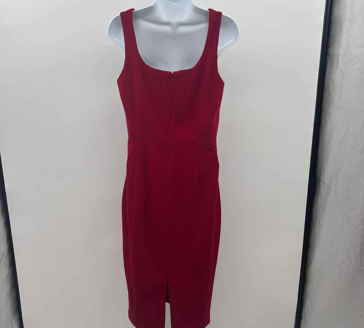 Dress the Population Women's Size 10 Red Solid Dress