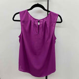 Worthington Women's Size L Purple Solid Sleeveless Shirt