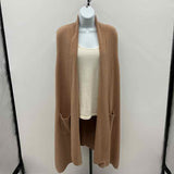 Vivian Shyu Women's Size M Caramel Solid Cardigan