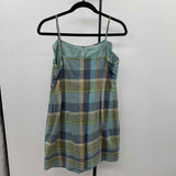 Loft Women's Size 6 Green Plaid Dress