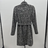 Tahari Women's Size 8 Black Tweed Coat