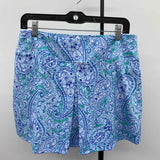 Sigrid Olsen Women's Size 10 Blue Paisley Skirt