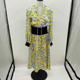 Tory Burch Women's Size 6 Yellow Floral Dress