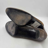 Stuart Weitzman Women's Shoe Size 10.5 Pewter Shimmer Heels