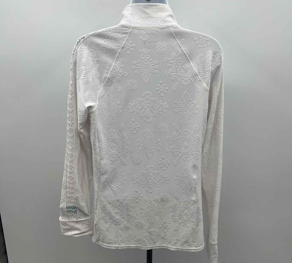 Lilly Pulitzer Women's Size L White Textured Jacket