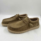 Hey Dude Men's Shoe Size 9 Olive Solid Loafers